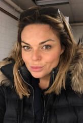 Lisa Marie Bourke with coat