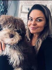 Lisamarie Bourke dog inside